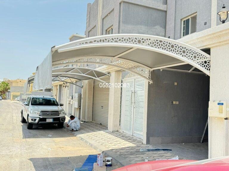 مظلات مودرن بجدة 2025 | تصاميم عصرية للحدائق والجلسات الخارجية